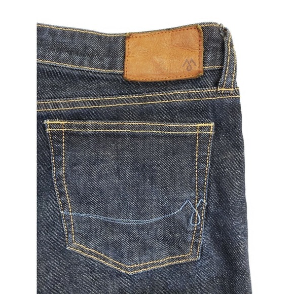 Martin + Osa Jeans 28 Long Slim Fit Dark Wash Straight Leg Mid Rise - Picture 4 of 7